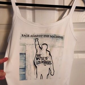 Rage against the machine tank top battle of Los Angeles Shirt Crop Top Can Crop